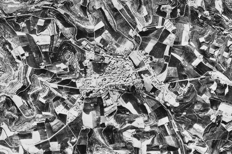 Ortofoto de 1956-1957 del núcleo de Solsona