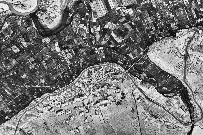 Ortofoto de 1956-1957 del núcleo de Sudanell
