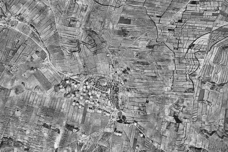 Ortofoto de 1956-1957 del núcleo de Sunyer