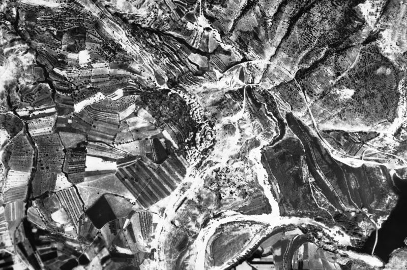 Ortofoto de 1956-1957 del núcleo de Talarn