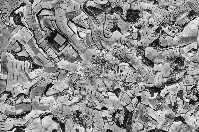 Ortofoto de 1956-1957 del núcleo de Talavera