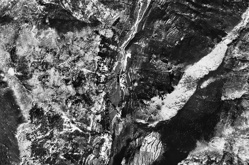 Ortofoto de 1956-1957 del núcleo de La Torre de Cabdella