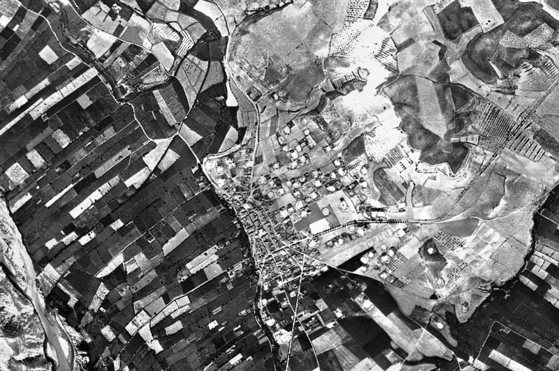 Ortofoto de 1956-1957 del núcleo de Torrelameu