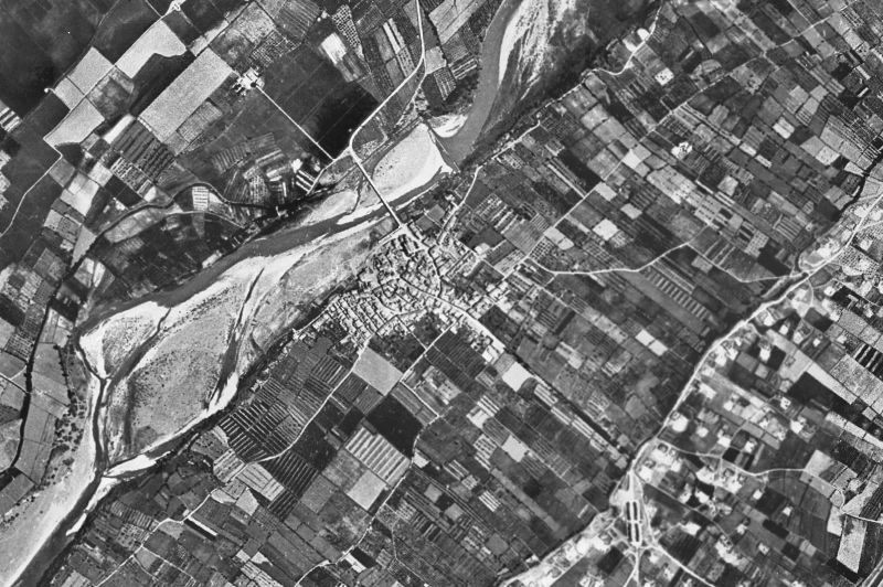 Ortofoto de 1956-1957 del núcleo de Torres de Segre