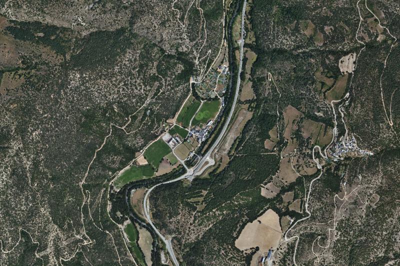 Ortofoto actual del núcleo de Les Valls de Valira
