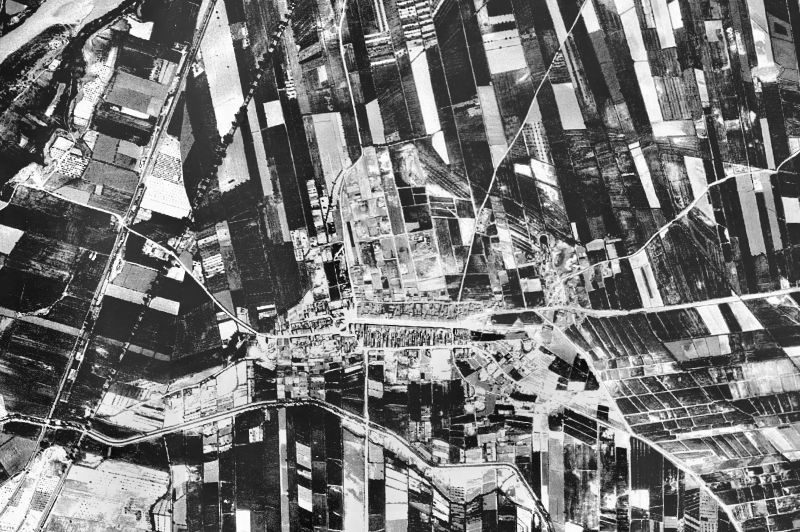 Ortofoto de 1956-1957 del núcleo de Vallfogona de Balaguer