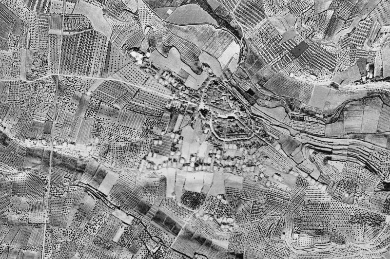Ortofoto de 1956-1957 del núcleo de Verdú