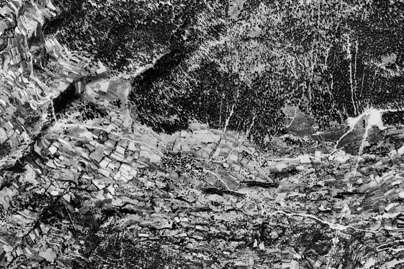Ortofoto de 1956-1957 del núcleo de Vilamòs