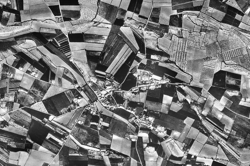 Ortofoto de 1956-1957 del núcleo de Vila-sana