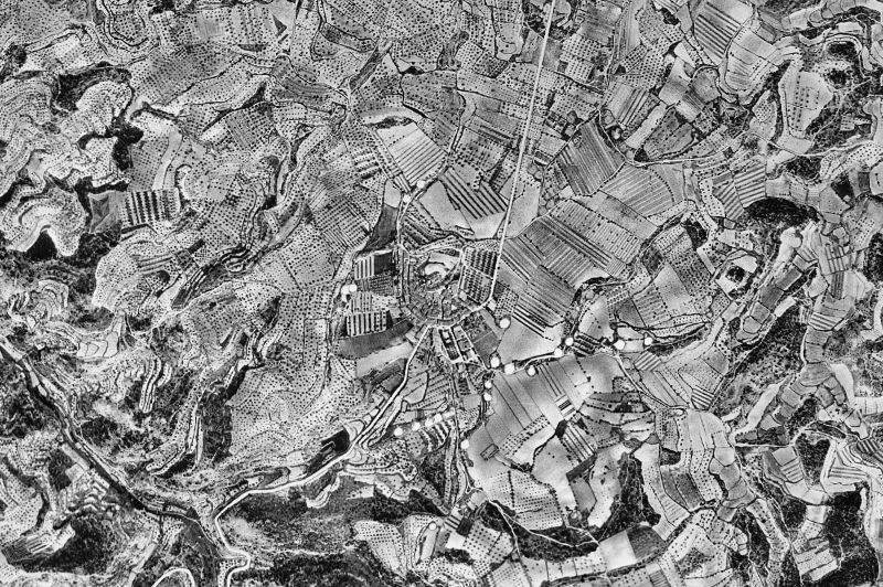 Ortofoto de 1956-1957 del núcleo de El Vilosell
