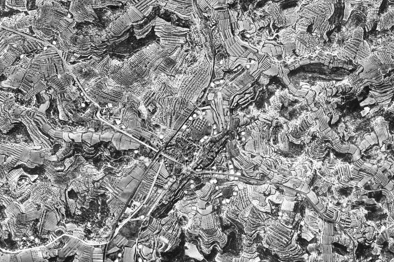 Ortofoto de 1956-1957 del núcleo de Vinaixa