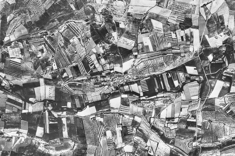Ortofoto de 1956-1957 del núcleo de Torrefeta i Florejacs
