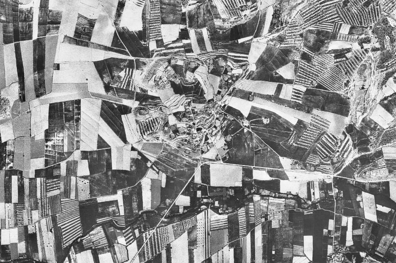 Ortofoto de 1956-1957 del núcleo de Els Plans de Sió