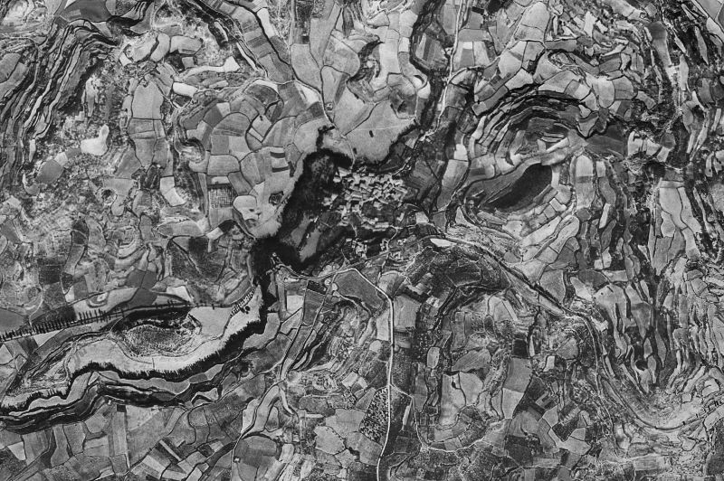 Ortofoto de 1956-1957 del núcleo de Ábalos