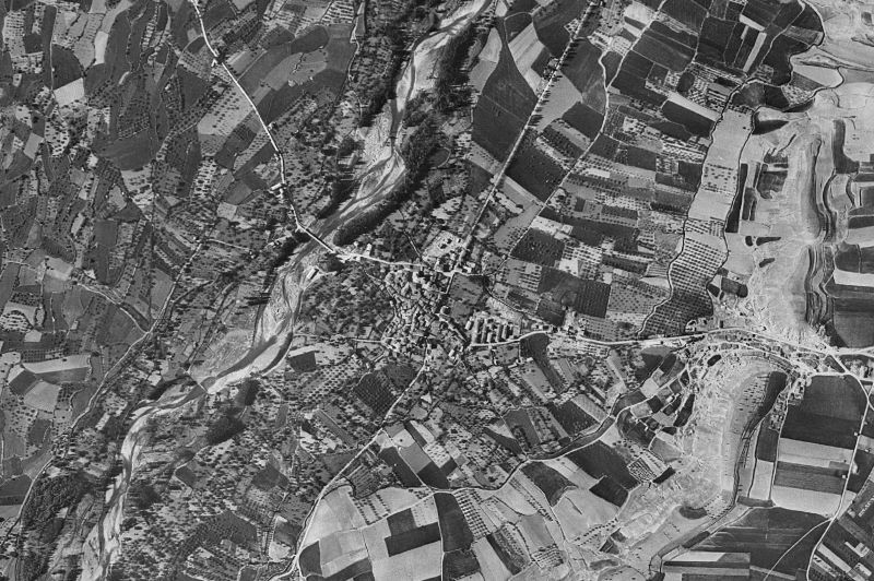 Ortofoto de 1956-1957 del núcleo de Alberite