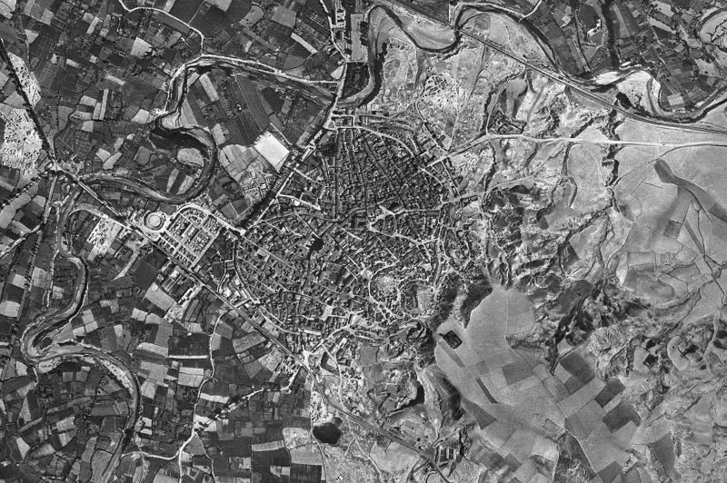 Ortofoto de 1956-1957 del núcleo de Alfaro