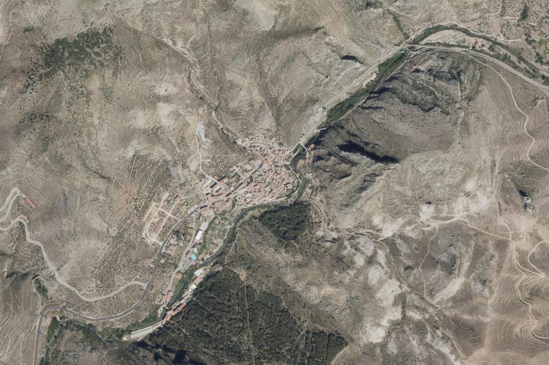 Ortofoto actual del núcleo de Arnedillo
