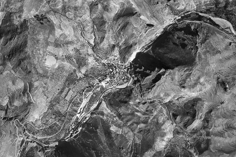 Ortofoto de 1956-1957 del núcleo de Arnedillo