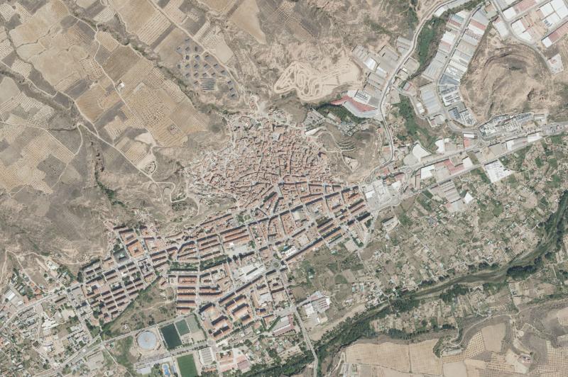 Ortofoto actual del núcleo de Arnedo
