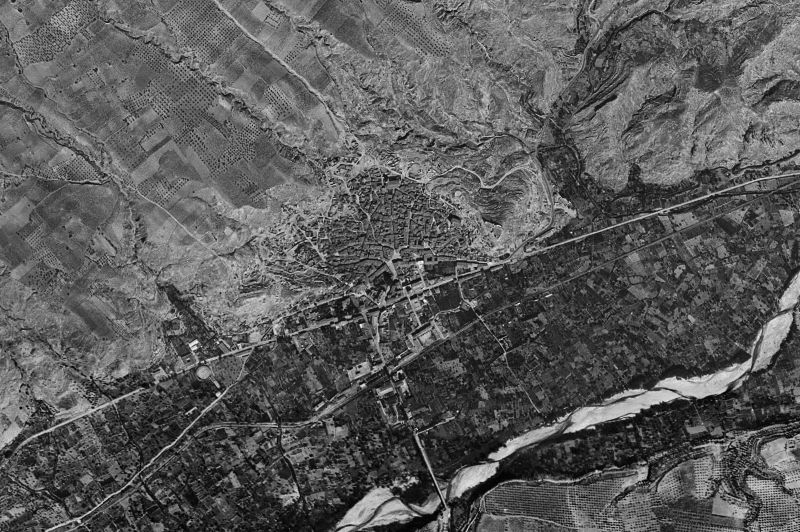 Ortofoto de 1956-1957 del núcleo de Arnedo