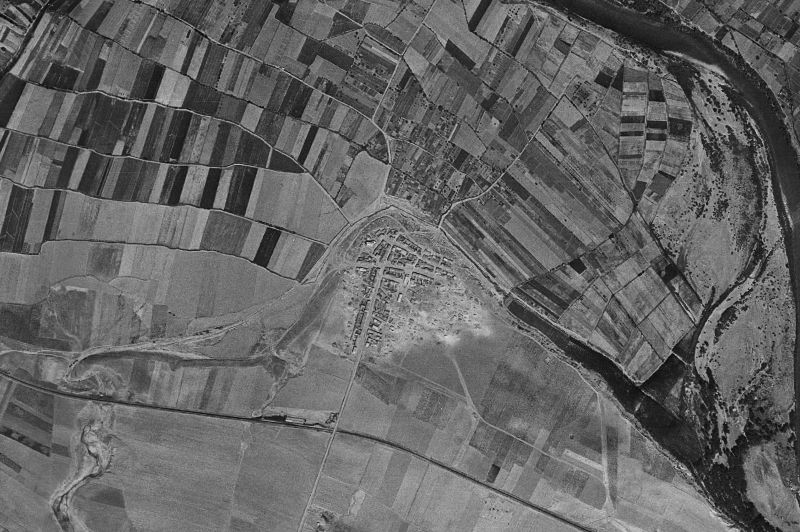 Ortofoto de 1956-1957 del núcleo de Arrúbal