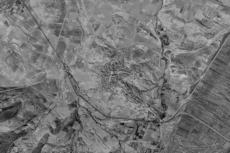 Ortofoto de 1956-1957 del núcleo de Ausejo