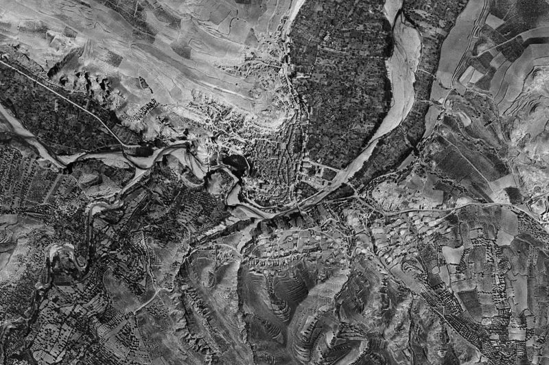 Ortofoto de 1956-1957 del núcleo de Autol