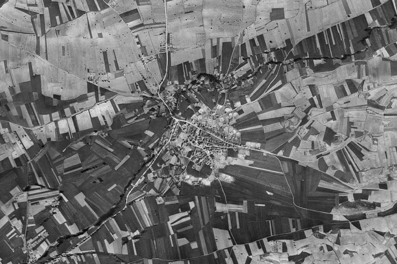 Ortofoto de 1956-1957 del núcleo de Azofra