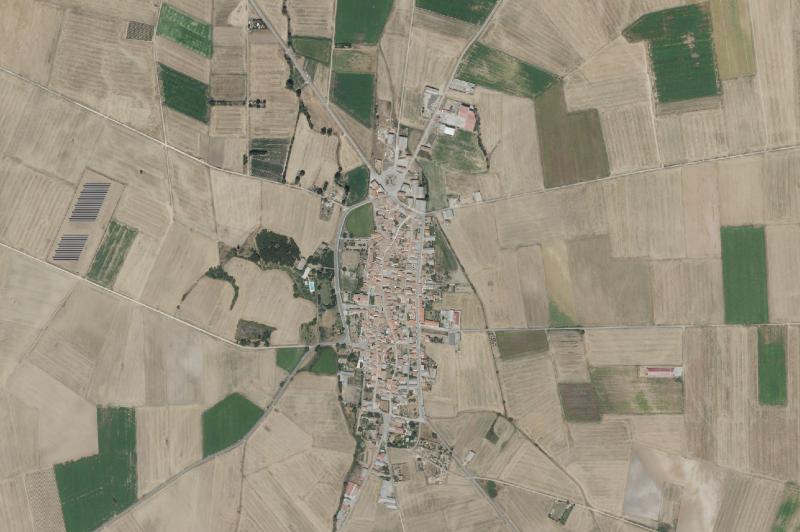 Ortofoto actual del núcleo de Bañares