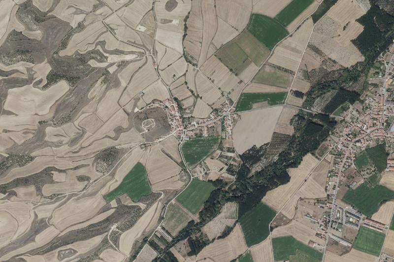 Ortofoto actual del núcleo de Baños de Rioja