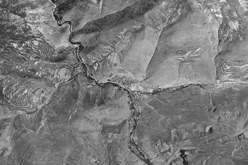 Ortofoto de 1956-1957 del núcleo de Brieva de Cameros