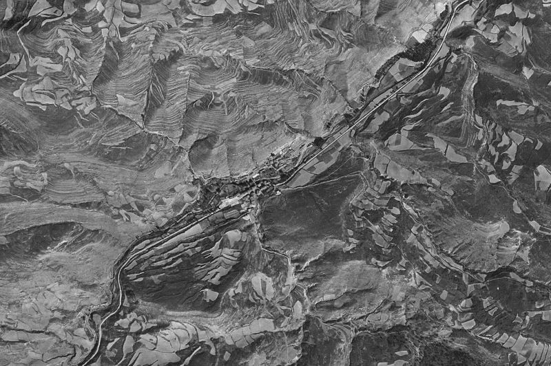Ortofoto de 1956-1957 del núcleo de Cabezón de Cameros