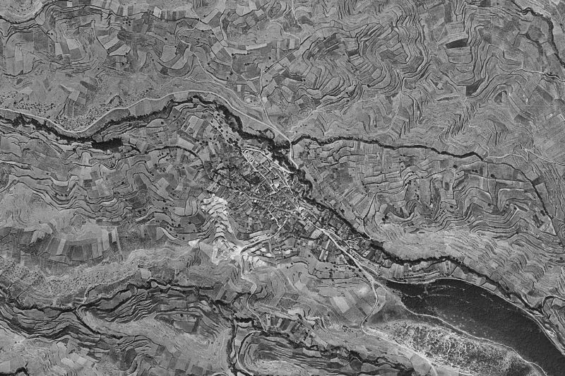 Ortofoto de 1956-1957 del núcleo de Camprovín