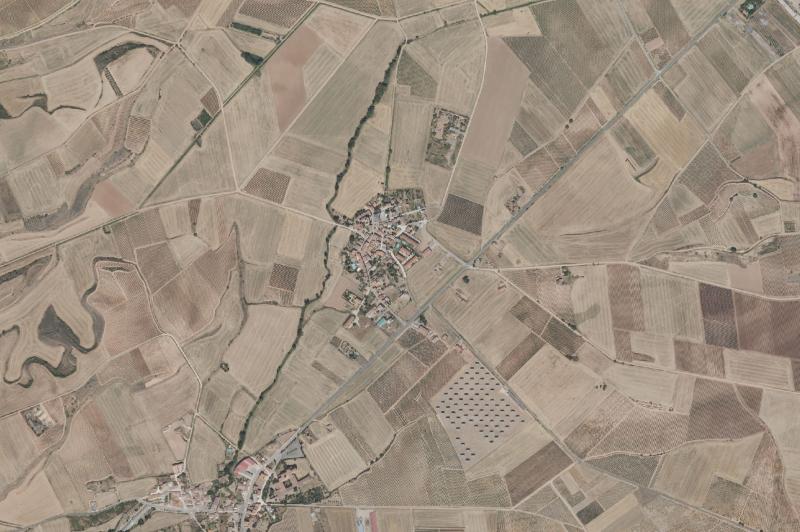 Ortofoto actual del núcleo de Canillas de Río Tuerto