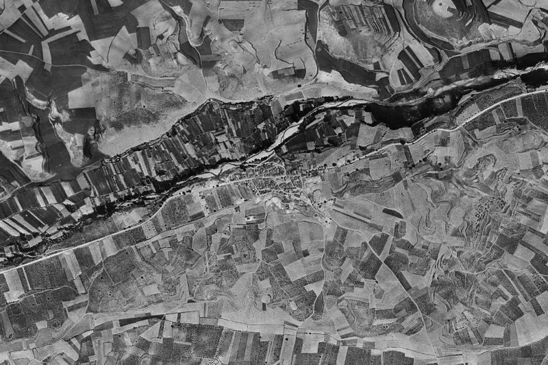 Ortofoto de 1956-1957 del núcleo de Cárdenas