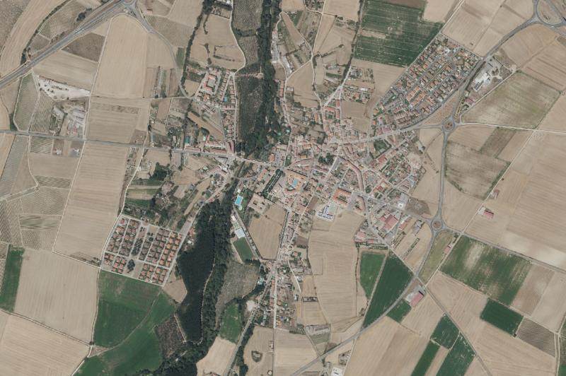Ortofoto actual del núcleo de Casalarreina