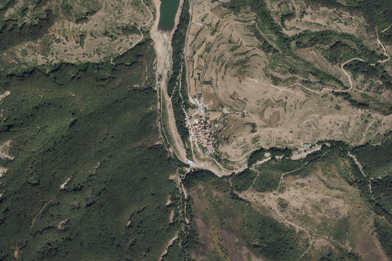 Ortofoto actual del núcleo de Castroviejo