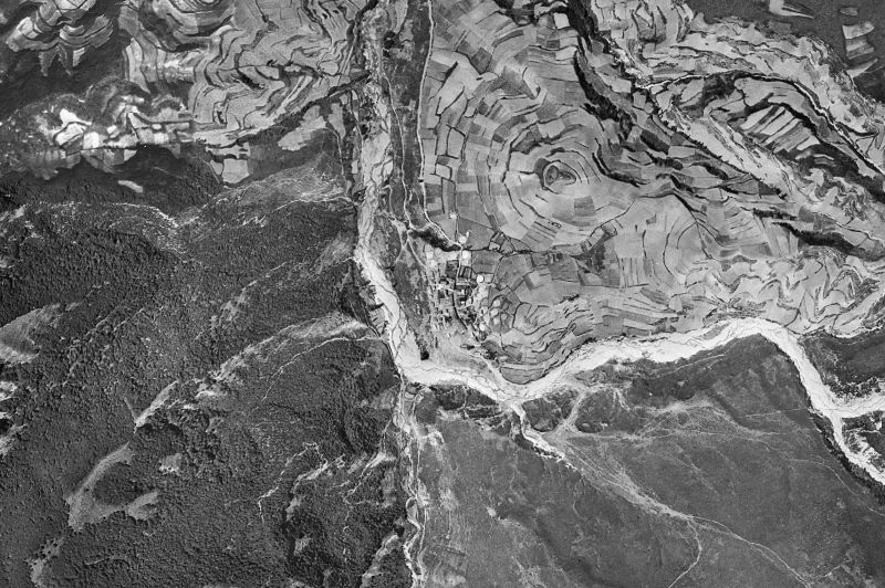 Ortofoto de 1956-1957 del núcleo de Castroviejo