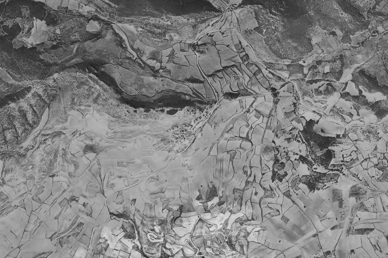 Ortofoto de 1956-1957 del núcleo de Cellorigo