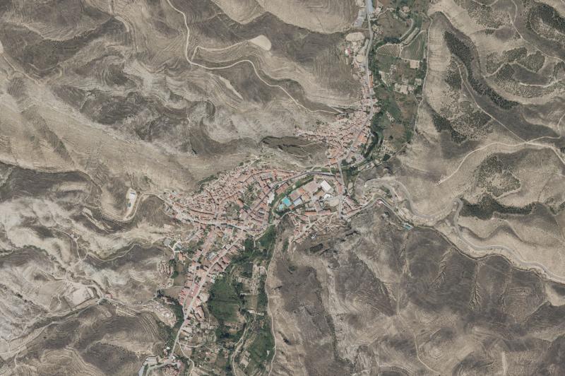 Ortofoto actual del núcleo de Cervera del Río Alhama
