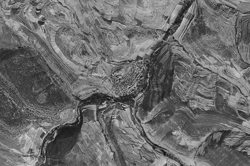 Ortofoto de 1956-1957 del núcleo de Enciso