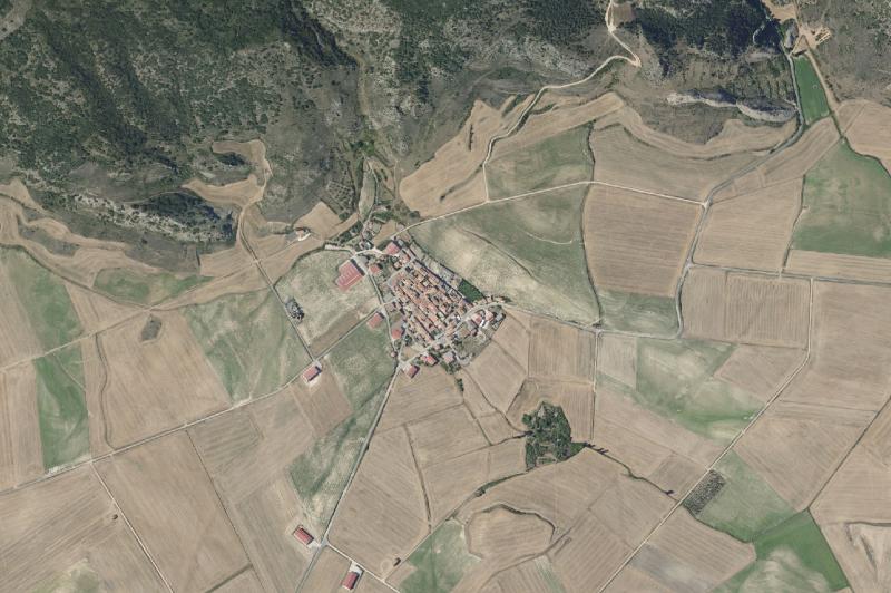 Ortofoto actual del núcleo de Foncea