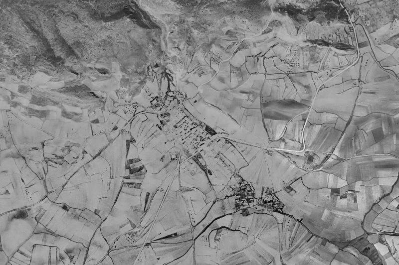 Ortofoto de 1956-1957 del núcleo de Foncea