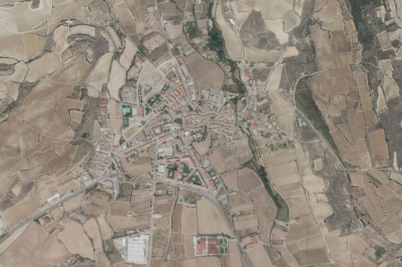 Ortofoto actual del núcleo de Fuenmayor