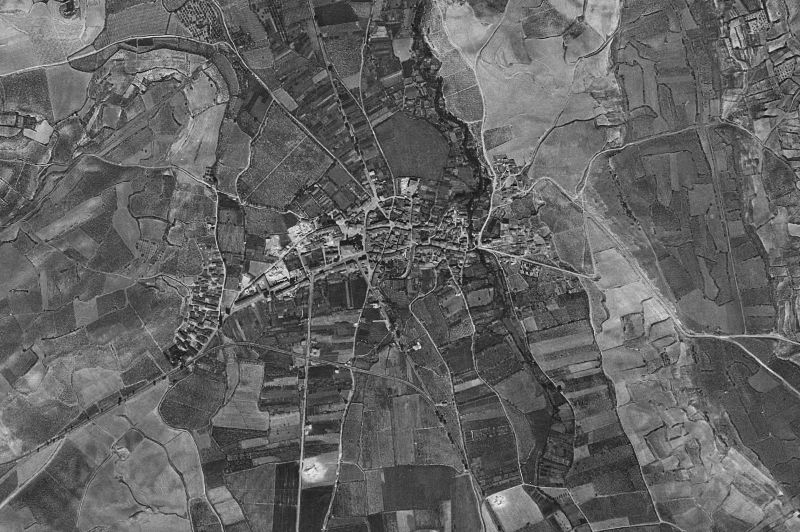 Ortofoto de 1956-1957 del núcleo de Fuenmayor