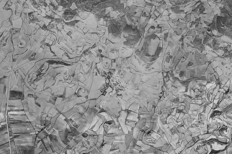 Ortofoto de 1956-1957 del núcleo de Galbárruli