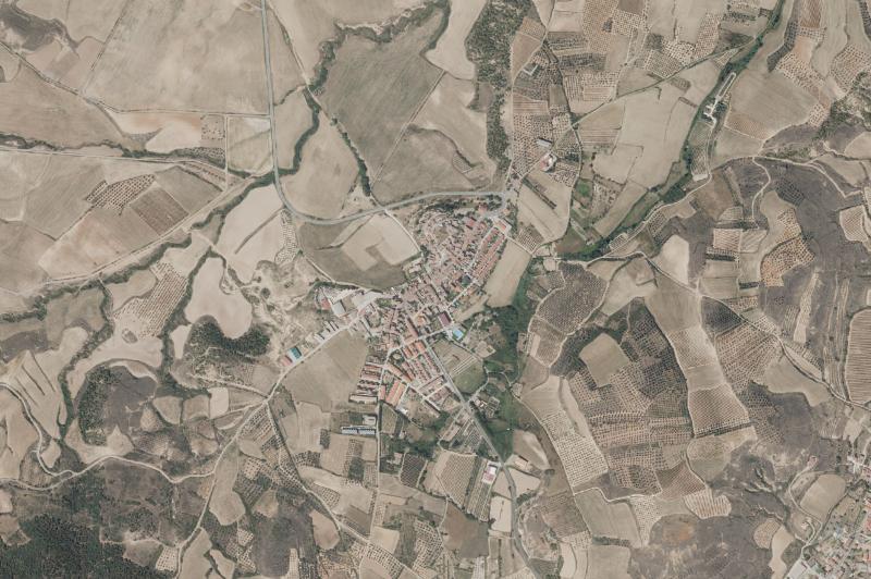 Ortofoto actual del núcleo de Galilea