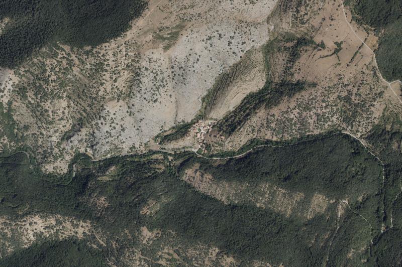 Ortofoto actual del núcleo de Gallinero de Cameros