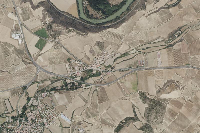 Ortofoto actual del núcleo de Gimileo