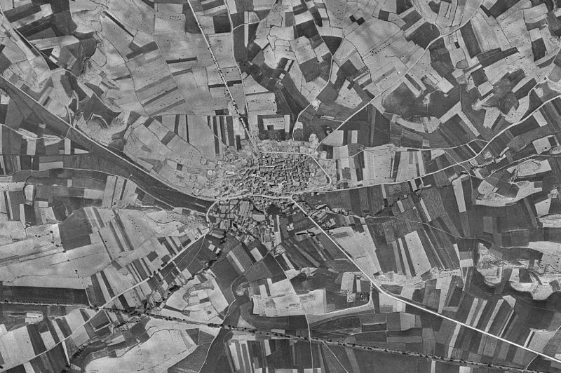 Ortofoto de 1956-1957 del núcleo de Hormilla